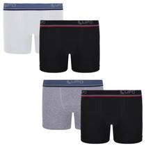 Kit 4 - Cuecas Boxer Infantil Lupo Kids Algodão Meninos Confortável Kit 4 - Cuecas Boxer Infantil Lupo Kids Algodão Meninos Confortável
