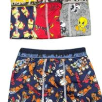 Kit 4 Cuecas Boxer Infantis de Microfibra Macia e Conforto