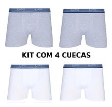 Kit 4 Cuecas Boxer Lupo Algodão Masculina Cotton Original - Lavi Baby Store