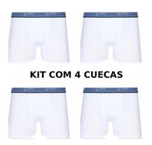 Kit 4 Cuecas Boxer Lupo Algodão Masculina Cotton Original - Lavi Baby Store