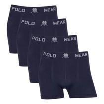 Kit 4 Cuecas Boxer Masculina Polo Wear Microfibra Sem Costura