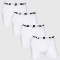 Kit 4 Cuecas Boxer Masculina Polo Wear Microfibra Sem Costura