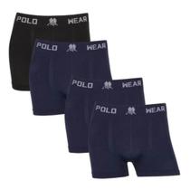 Kit 4 Cuecas Boxer Masculina Polo Wear Premium Confortável