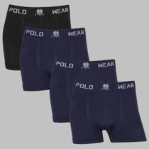 Kit 4 Cuecas Boxer Masculina Polo Wear Premium Confortável