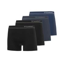 Kit 4 Cuecas Boxer Microfibra Sem Costura Adulto Torp 8011 Kit 4 Cuecas Boxer Microfibra Sem Costura Adulto Torp 8011