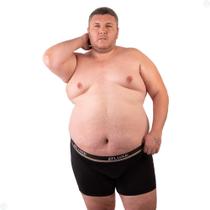 Kit 4 Cuecas Boxer Plus Size Tamanho Especial Extra Grande Adulto Confortável Sortidas Lisa