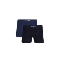 Kit 4 Cuecas Boxer Poliamida Microfibra Sem Costura 436 Kit 4 Cuecas Boxer Poliamida Microfibra Sem Costura 436