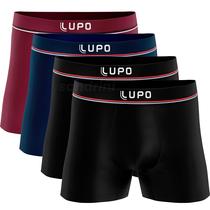 Kit 4 Cuecas Boxer Poliamida Microfibra Sem Costura 436 Kit 4 Cuecas Boxer Poliamida Microfibra Sem Costura 436