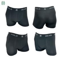 Kit 4 Cuecas Boxer Polo Wear Masculina Microfibra - Cinza Kit 4 Cuecas Boxer Polo Wear Masculina Microfibra - Cinza