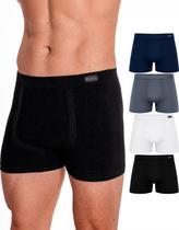 Kit 4 Cuecas Boxer Zhamaro Algodão Sem Costura Masculina Confortável Respirável Original Premium