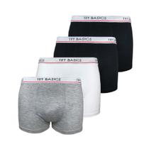 Kit 4 Cuecas Boxers Infantil Box Algodão Cotton Conforto Kit 4 Cuecas Boxers Infantil Box Algodão Cotton Conforto