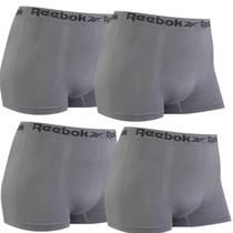 Kit 4 Cuecas Cinza Boxer Sem Costura Confortável Reebok Kit 4 Cuecas Cinza Boxer Sem Costura Confortável Reebok