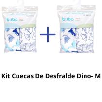 Kit 4 Cuecas De Desfralde Dino Impermeável - Buba