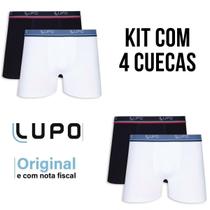 Kit 4 Cuecas Lupo Boxer Algodão Elastano Conforto Masculina Kit 4 Cuecas Lupo Boxer Algodão Elastano Conforto Masculina