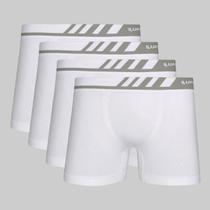 Kit 4 Cuecas Lupo Boxer Microfibra Sem Costura 00671