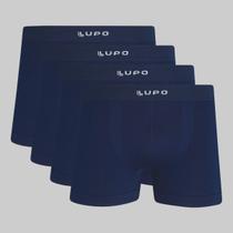 Kit 4 Cuecas Lupo Boxer Micromodal Sem Costura 00661