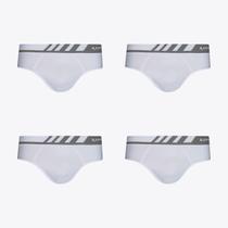Kit 4 Cuecas Lupo Slip Microfibra Sem Costura 00691-104