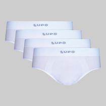 Kit 4 Cuecas Lupo Slip Micromodal Sem Costura 00681