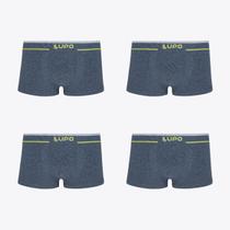 Kit 4 Cuecas Lupo Sunga Fio Texturizado 00526-104