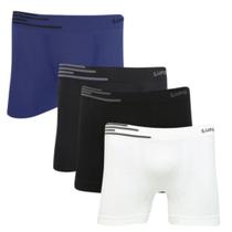 Kit 4 Cuecas Masculina Lupo Boxer Lisa Original Poliamida Premium