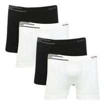 Kit 4 Cuecas Masculina Lupo Boxer Lisa Original Poliamida Premium