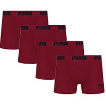 Kit 4 Cuecas Microfibra Boxer Box Modelo Sem Costura Masculina Adulta