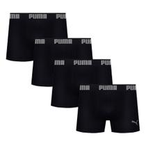 Kit 4 Cuecas Microfibra Boxer Box Modelo Sem Costura Masculina Adulta