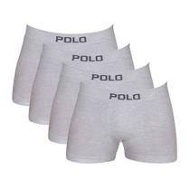 Kit 4 Cuecas Polo 781 Algodão Boxer Sem Costura - Sortido