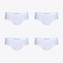 Kit 4 Cuecas Slip Micromodal S.Costura LUPO 00681