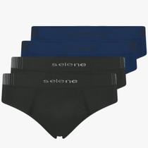 Kit 4 Cuecas Slip Poliamida Sem Costura Microfibra Masculina Kit 4 Cuecas Slip Poliamida Sem Costura Microfibra Masculina