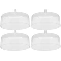 Kit 4 Cúpulas para Prato de Bolo 30cm Tampas Boleira Natural Padaria Confeitaria Lancheria OU Kit 4 Cúpulas para Prato de Bolo 30cm Tampas Boleira Natural Padaria Confeitaria Lancheria OU