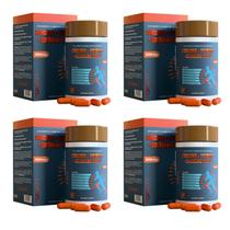 Kit 4 Cur cuma Colágeno Tipo II 1000mg 60 Cápsulas FortLife Suplemento Alimentar