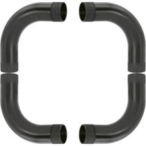 Kit 4 curva 90 de pvc rosca preto 2" Kit 4 curva 90 de pvc rosca preto 2"