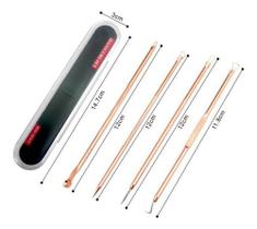 Kit 4 De Agulhas Removedor De Cravo/ Acnes/ Espinha Aço Kit 4 De Agulhas Removedor De Cravo/ Acnes/ Espinha Aço