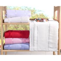 Kit 4 De Toalhas Banho Ponto Cruz Para Pintar E Bordar Creme - Bene Casa Kit 4 De Toalhas Banho Ponto Cruz Para Pintar E Bordar Creme - Bene Casa