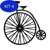 Kit 4 Decoração De Parede Bicicleta Vintage Bugingaria