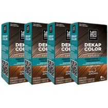 Kit 4 DekapColor Yama Removedor De Coloração Capilar Cabelo Profissional Sem Amonia 120ml