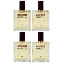 Kit 4 Deo Colônia Spray Masculina Madeira do Oriente Gold Abelha Rainha 50ml