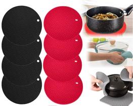 Kit 4 descanso de panela silicone protetor antiaderente