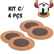 Kit 4 Descanso Suporte de Panela Travessa Protetor de Mesa