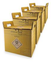 Kit 4 Descarbox 13 L Caixa Coletor Perfurocortante Descarte