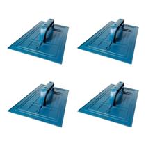 Kit 4 Desempenadeira De Plastico Lisa 22x34 Reboco E Massa Grossa