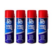 Kit 4 Desengripante Antiferrugem Spray Carlub Car 80 300ml Lubrificante Multiuso Removedor De Ferrugem Proteção Contra Corrosão E Umidade Kit 4 Desengripante Antiferrugem Spray Carlub Car 80 300ml Lubrificante Multiuso Removedor De Ferrugem Proteção Contra Corrosão E Umidade