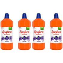 Kit 4 Desinfetante Bruto Lysoform Uso Geral Suave Odor 1l Kit 4 Desinfetante Bruto Lysoform Uso Geral Suave Odor 1l