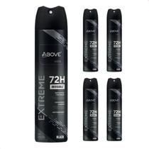 Kit 4 - Desodorante Aerossol Above Extreme Black Men 150Ml