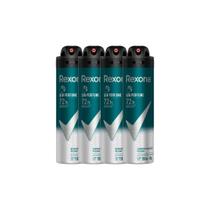 Kit 4 Desodorante Antitranspirante Aerosol Masculino Rexona Sem Perfume 72 horas 150ml