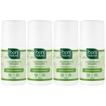 Kit 4 Desodorante Boni Natural Roll-On Natural Coco E Toranja Vegano 24Hrs Proteção 55ml Kit 4 Desodorante Boni Natural Roll-On Natural Coco E Toranja Vegano 24Hrs Proteção 55ml