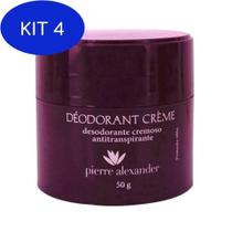 Kit 4 Desodorante em Creme Pierre Alexander 50g 1 Und De