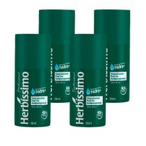 Kit 4 Desodorante Roll On Antiperspirante Hidra+ Herbissimo Tradicional 48h 50ml