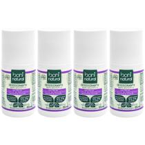 Kit 4 Desodorante Roll On Boni Natural Coco Magnesio Lavanda